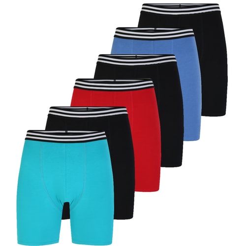 Bigdude 6er-Pack sortierte Boxershorts gemischt